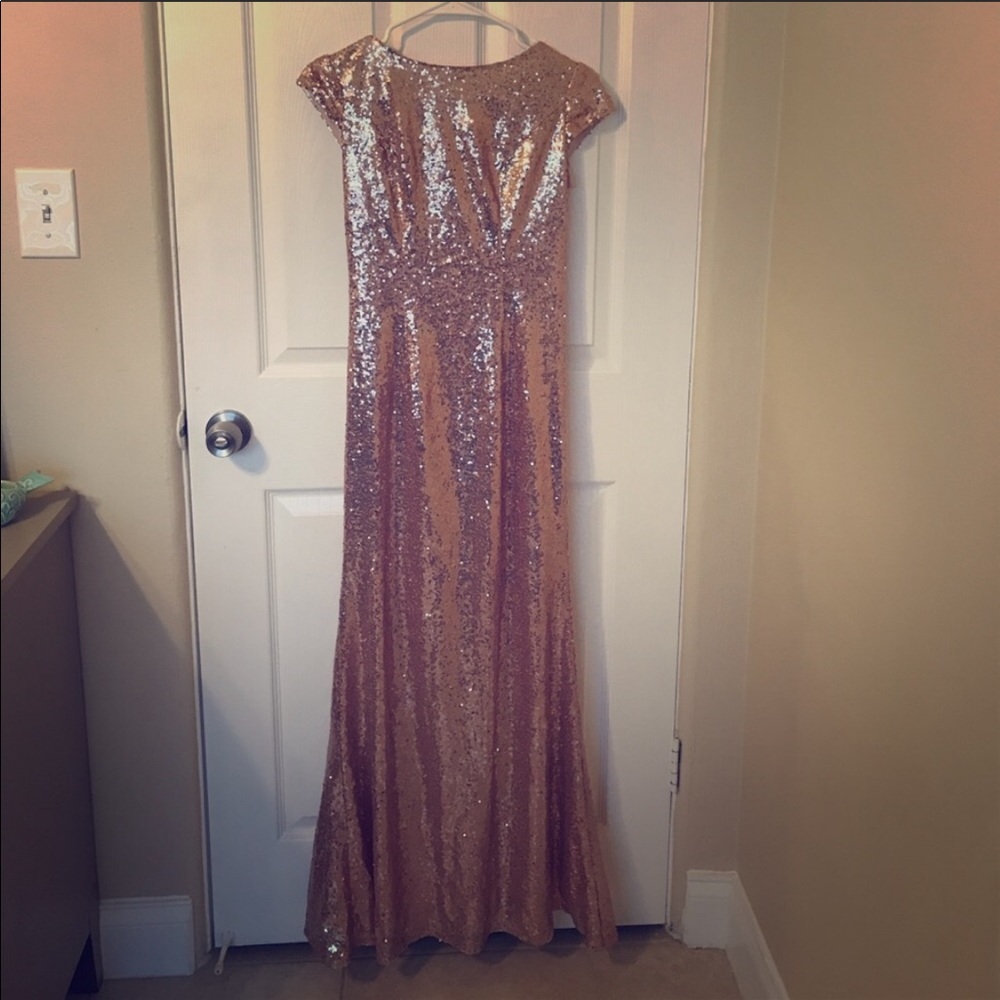 Rose gold dress